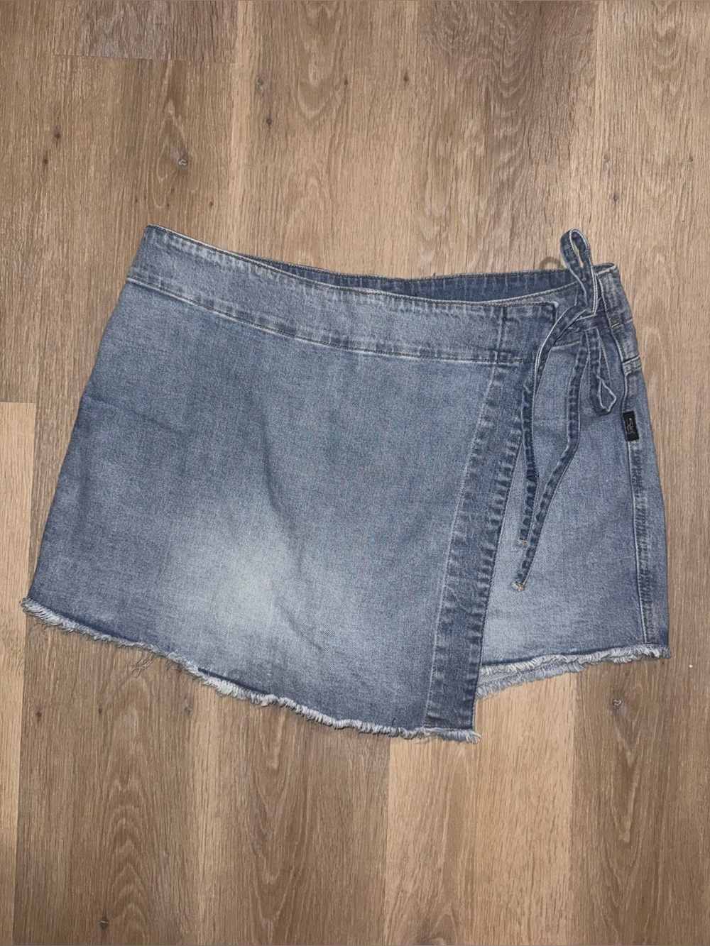 Denim Wrap Skirt